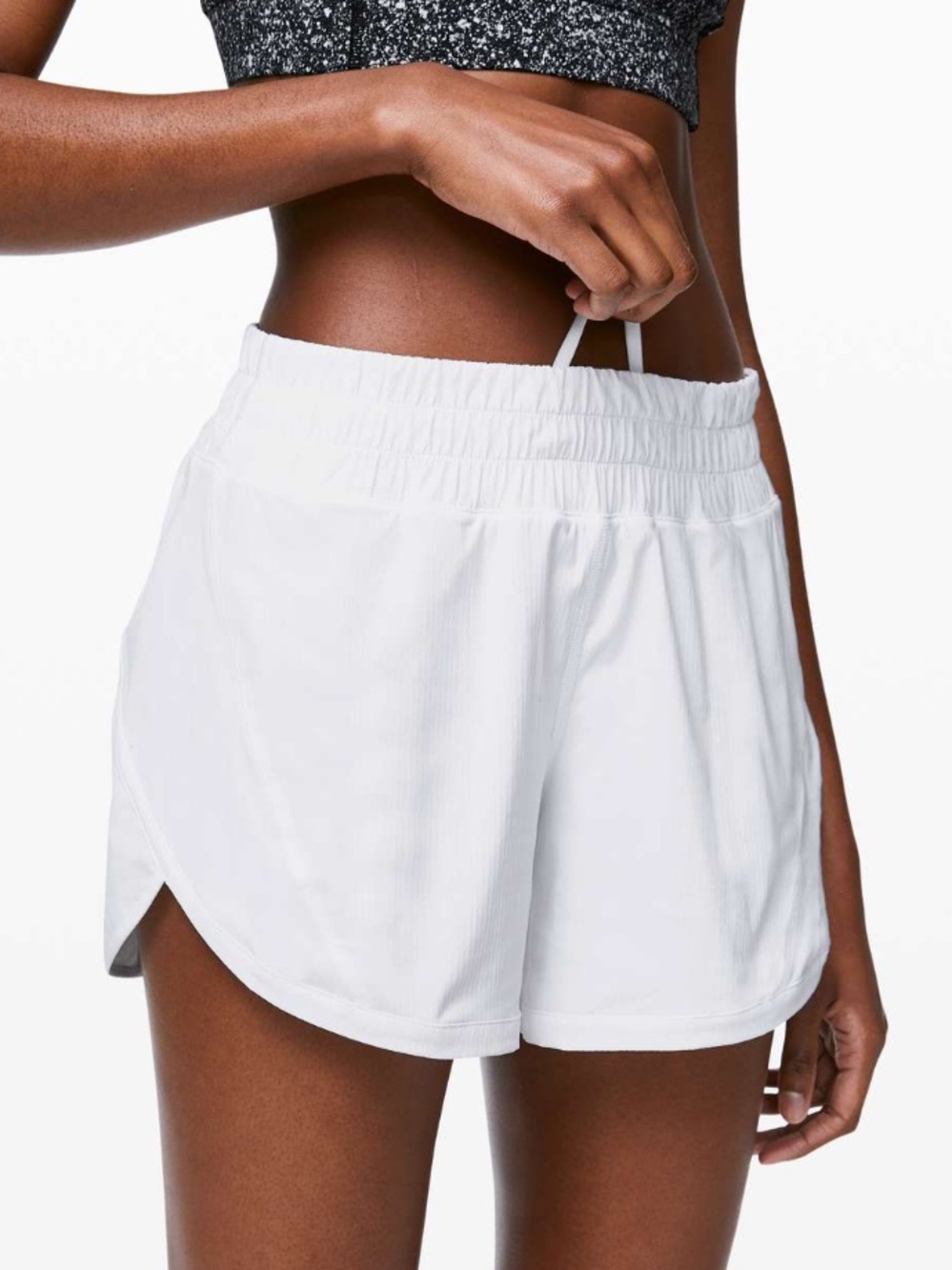NWT Lululemon Track That MR Short 5" *Lined White Size 8